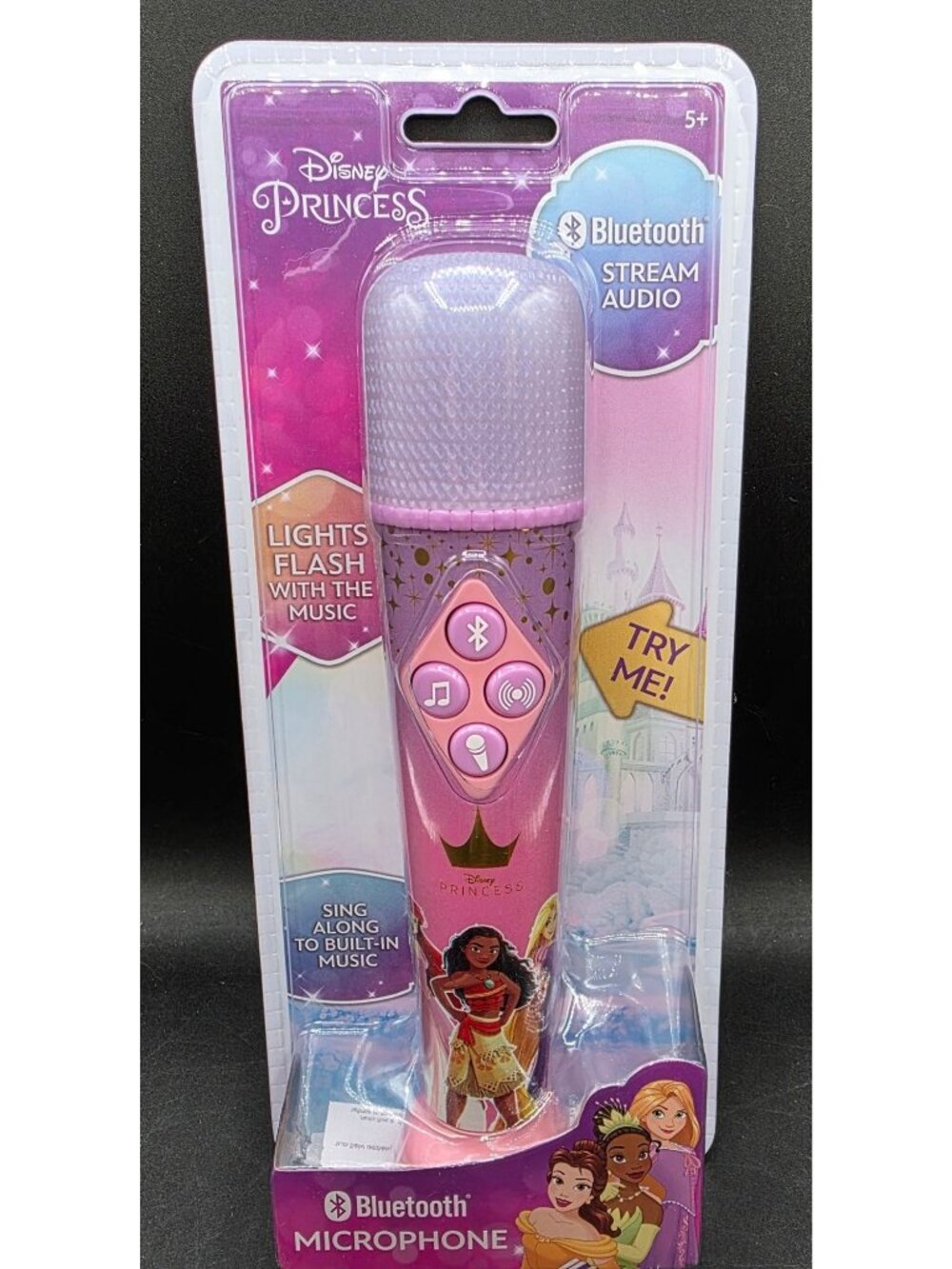 Disney Bluetooth Microphone Princess Sing-Along Lights & Music